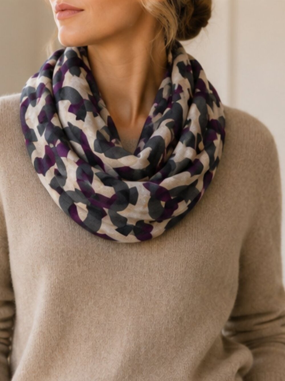Coach Madison" Op Art Scarf - 20”x66”